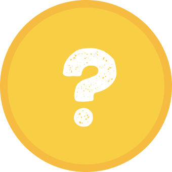 Icona del punto interrogativo in un cerchio giallo.